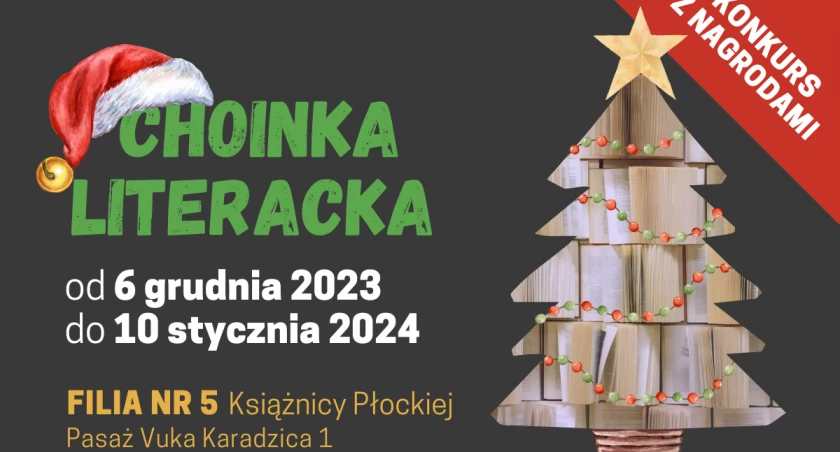 Znajdź autora ukrytego w literackiej choince. Książnica Płocka zaprasza do udziału w konkursie