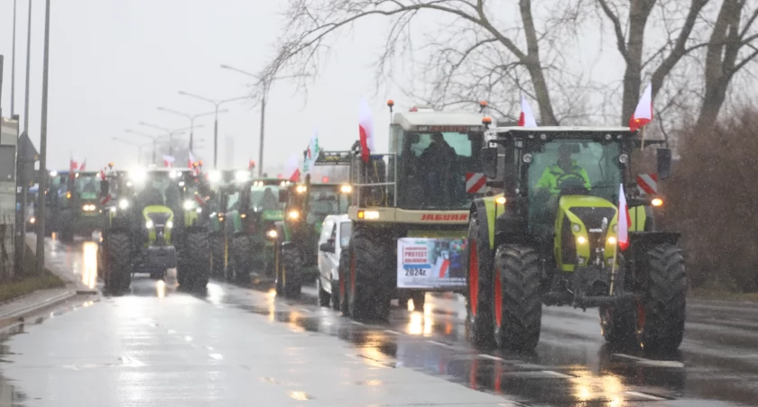 Strajk rolników. Po raz kolejny wyjechali na ulice powiatu płockiego i Płocka 