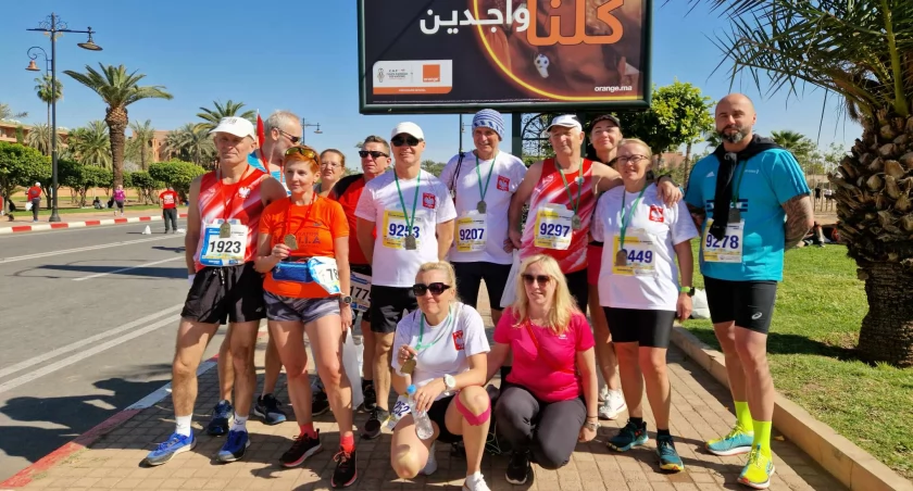 Biegacze Płock Biega No Age Limit wystartowali w maratonie w Marrakeszu