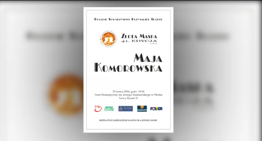 Maja Komorowska w Płocku. Mamy zaproszenia na spotkanie z aktorką 