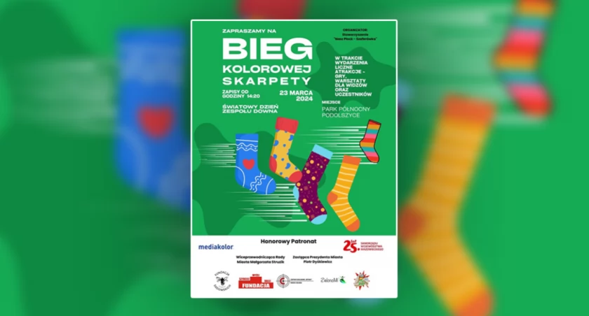 Bieg, w którym do startu potrzebne są dwie kolorowe skarpety – nie do pary! Za tydzień w Płocku