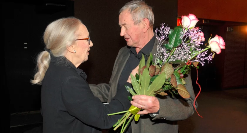 Maja Komorowska odebrała w teatrze Złotą Maskę  