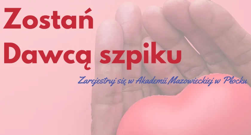 Dzień Dawcy Szpiku w Akademii Mazowieckiej. Wystarczy 10 minut, aby pomóc!