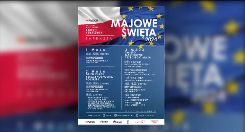 Majówka w Płocku: uroczystości patriotyczne, wydarzenia kulturalne, Festiwal Jedzenia i Picia