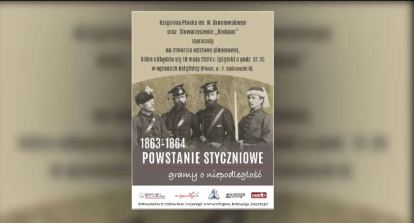 Mobilna wystawa poświęcona bohaterom Powstania Styczniowego. Od 10 maja w ogrodzie bibliotecznym Książnicy Płockiej 