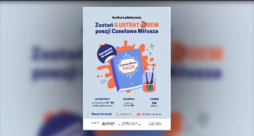 Konkurs plastyczny dla dzieci. Wykonaj ilustrację do poezji Czesława Miłosza