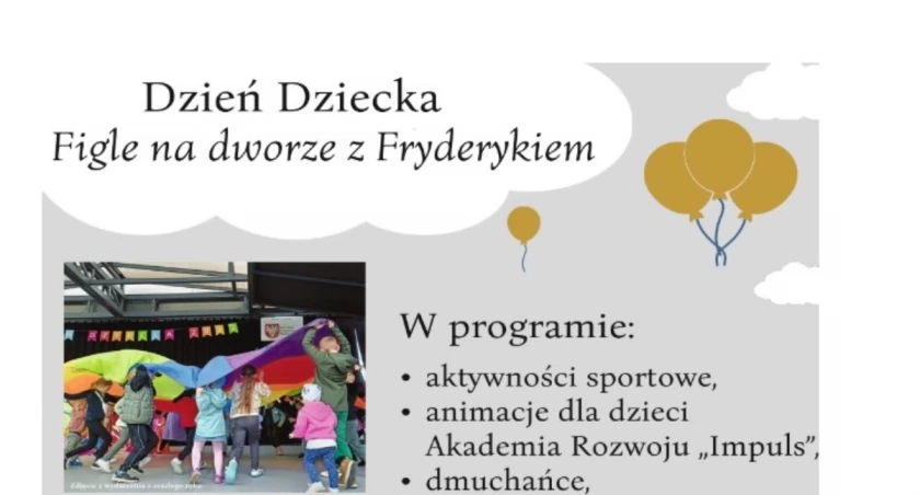 Figle na dworze z Fryderykiem. Pałac w Sannikach zaprasza na Dzień Dziecka 
