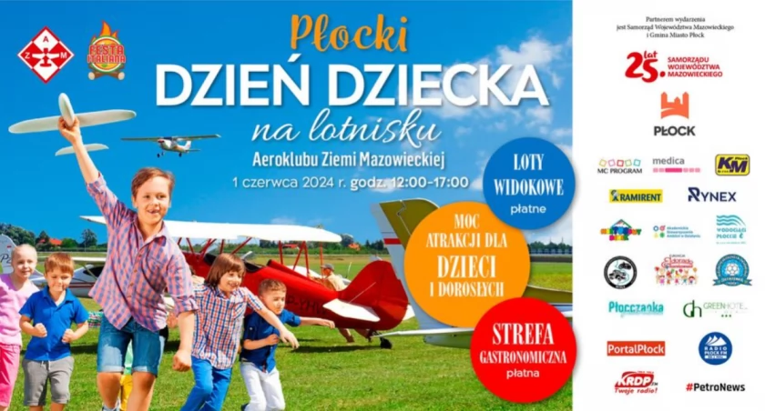 Płocki Dzień Dziecka tuż, tuż. Odlotowa zabawa na lotnisku już w sobotę