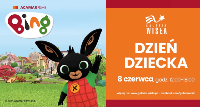 Bing odwiedzi Galerię Wisła! Już w sobotę, 8 czerwca!