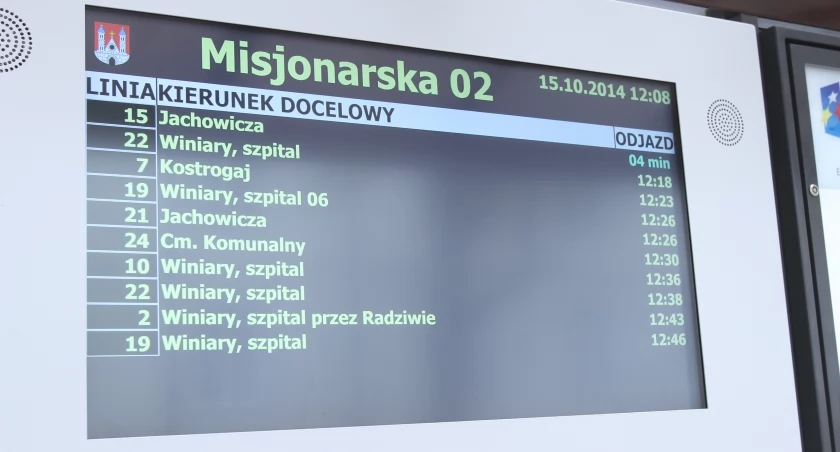 System informacji pasażerskiej w Płocku do przeglądu. Po 10 latach