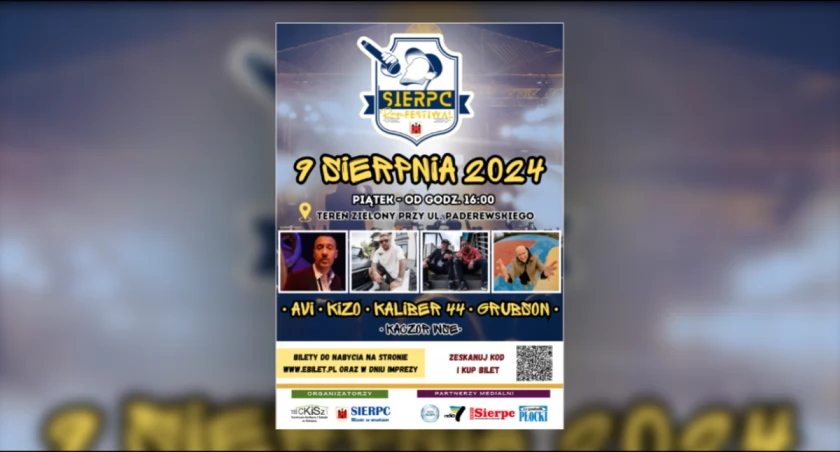 Już 9 sierpnia startuje Sierpc Rap Festiwal. Łapcie bilety, rezerwujcie czas i bawcie się na całego!
