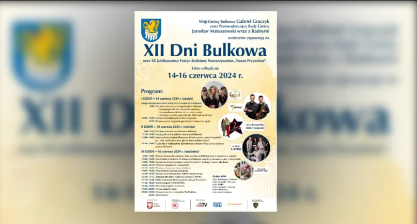Trzy dni świetnej zabawy. XII Dni Bulkowa już od jutra