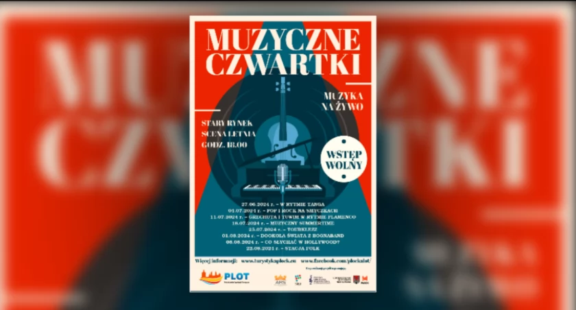Ruszają Muzyczne Czwartki - koncerty na letniej scenie Starego Rynku w Płocku