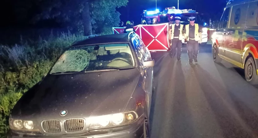 Tragedia w m. Dzierżanowo gm. Mała Wieś. Samochód wjechał w pieszych [AKTUALIZACJA] [ZDJĘCIA]