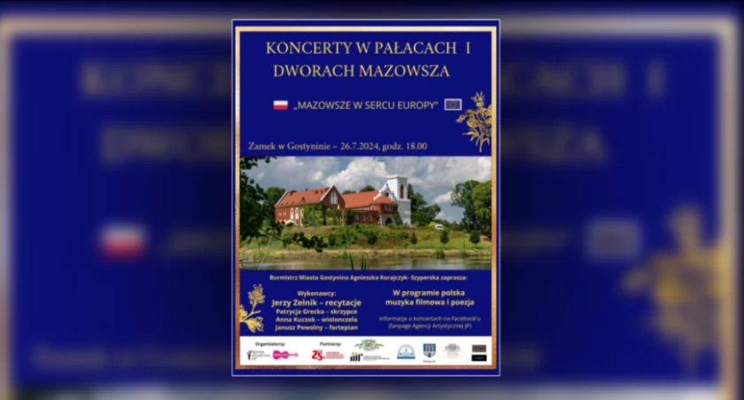 Wakacyjny koncert na Zamku Gostynińskim. Wystąpi Jerzy Zelnik i muzycy