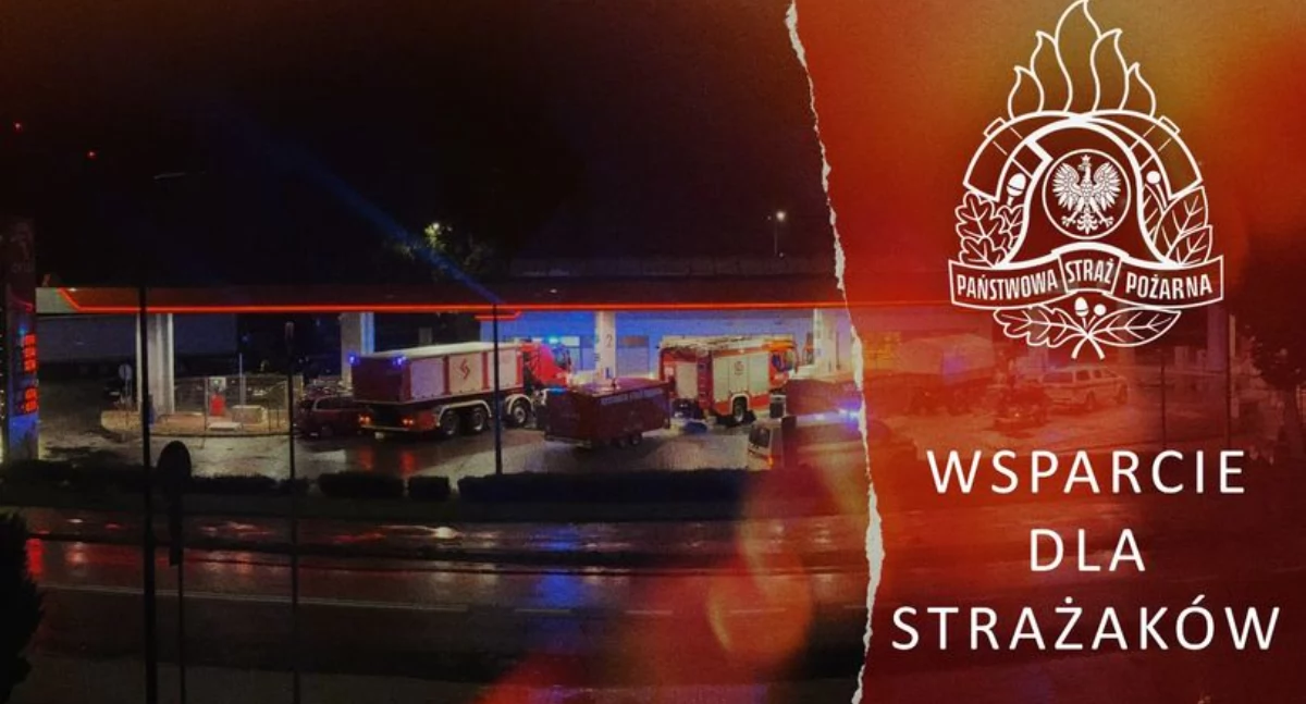 Darmowe tankowanie na stacjach. ORLEN wspiera strażaków walczących z żywiołem