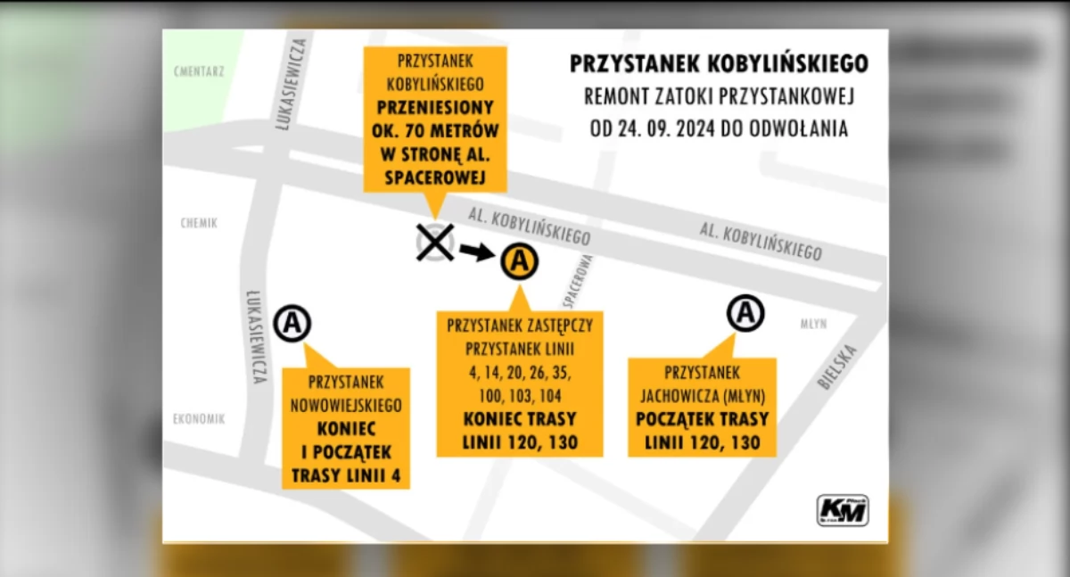 Płock. Zmiana lokalizacji jednego z przystanków