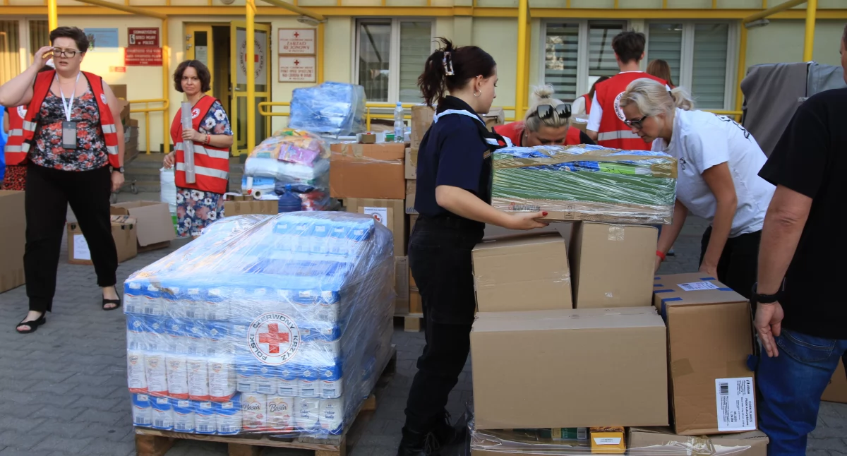 Kolejny, przygotowany w Płocku transport z pomocą dla powodzian został dostarczony na zalane tereny