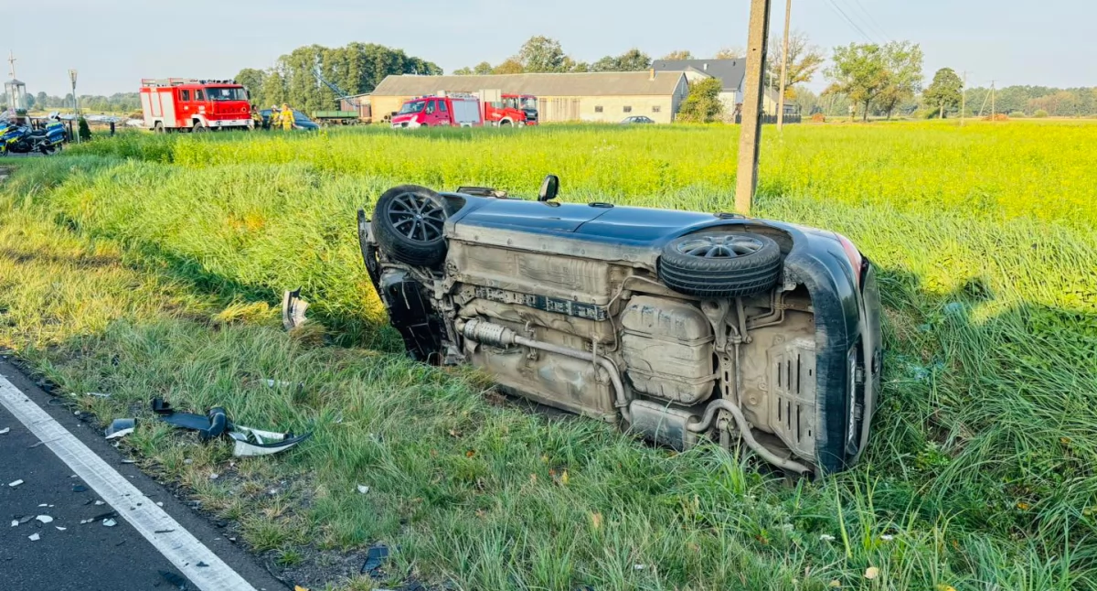Groźny wypadek w okolicach Sierpca [ZDJĘCIA] 