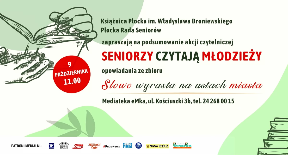 Seniorzy czytają młodzieży. Zaprasza Mediateka Książnicy Płockiej