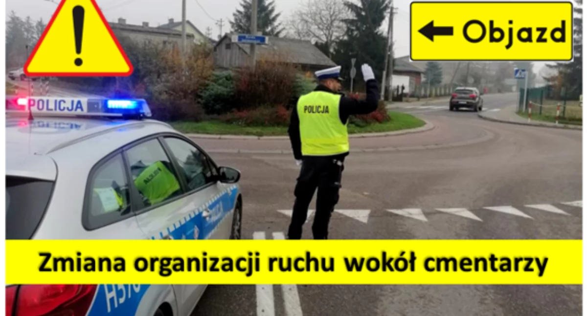Jak dojechać do cmentarzy w Płocku i okolicach? Policja informuje o zmienach w organizacji ruchu