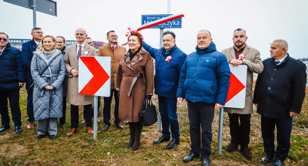 Rondo koło Płocka zostało oficjalnie otwarte. Ma też swojego patrona [ZDJĘCIA]