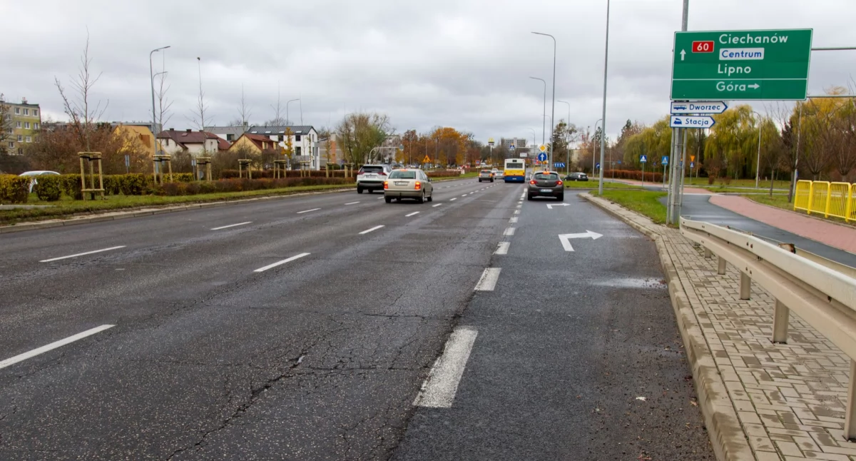 Płock. Dwa i pół tygodnia utrudnień na al. Piłsudskiego. Początek 27 listopada