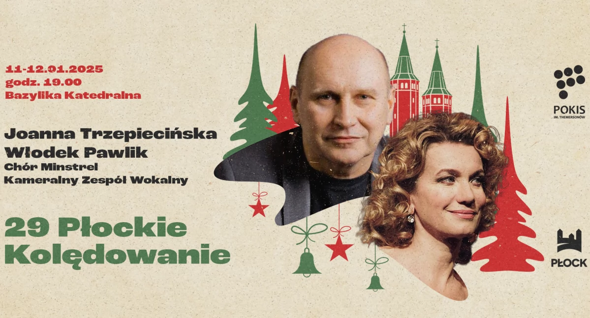 Wspólne kolędowanie w katedrze. Z Joanną Trzepiecińską, Włodkiem Pawlikiem i płocczanami  