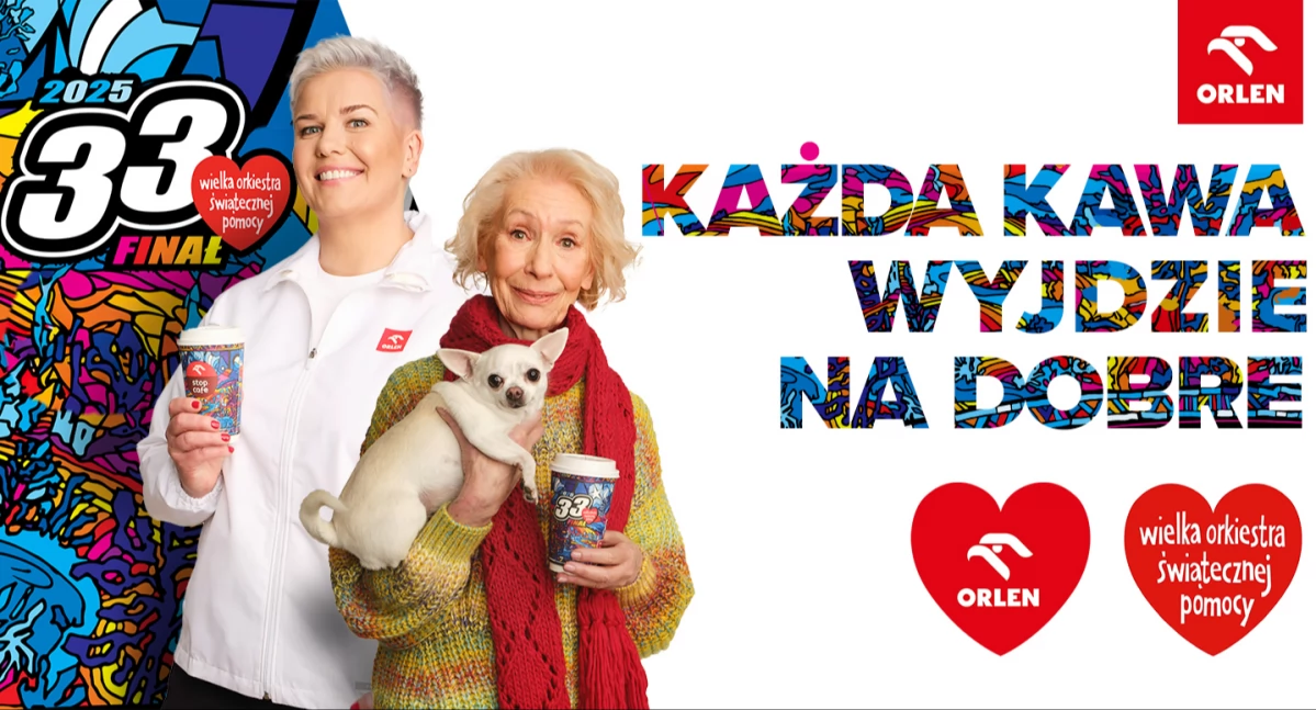 Kupując kawę, wesprzesz WOŚP. Styczniowa akcja na stacjach paliw ORLEN