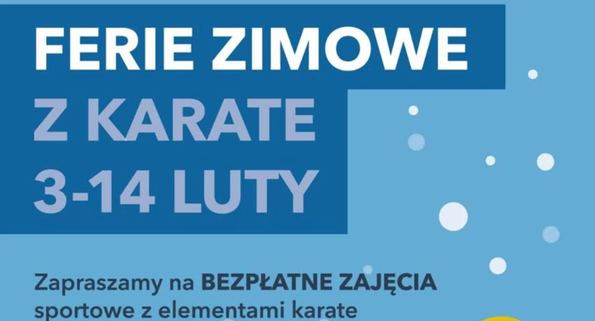 Ferie zimowe z Klubem Karate Kyokushinkai! Darmowe zajęcia dla płocczan!