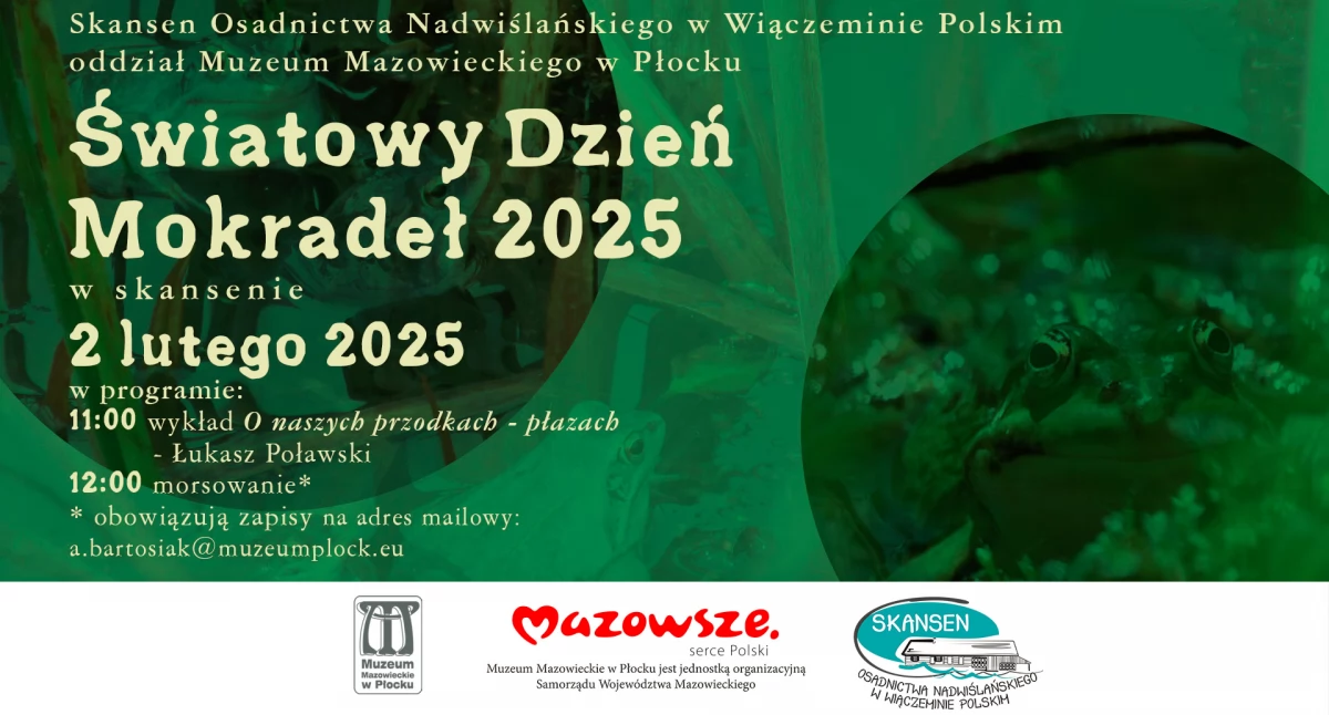 Światowy Dzień Mokradeł. Skansen w Wiączeminie Polskim zaprasza na wykład i morsowanie