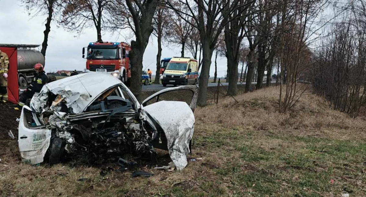 Wypadek na DK-60 w Świerczynku. Droga zablokowana [AKTUALIZACJA]