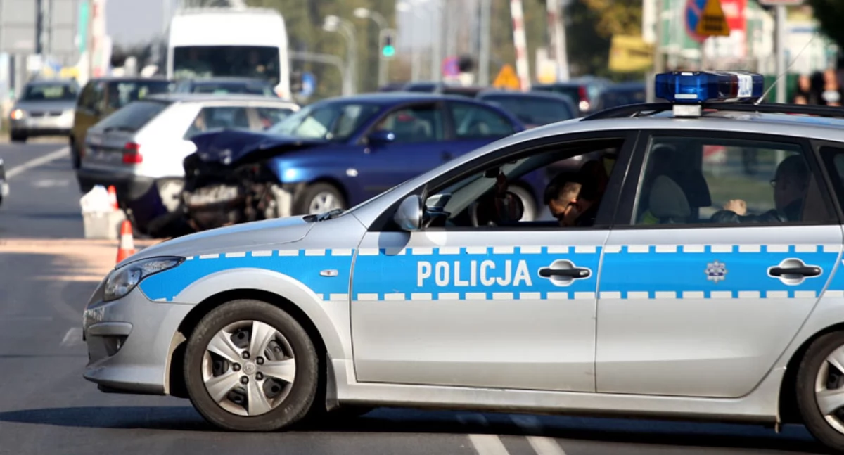 Zablokowany pas ruchu w kierunku Płocka. Kolizja w Słupnie