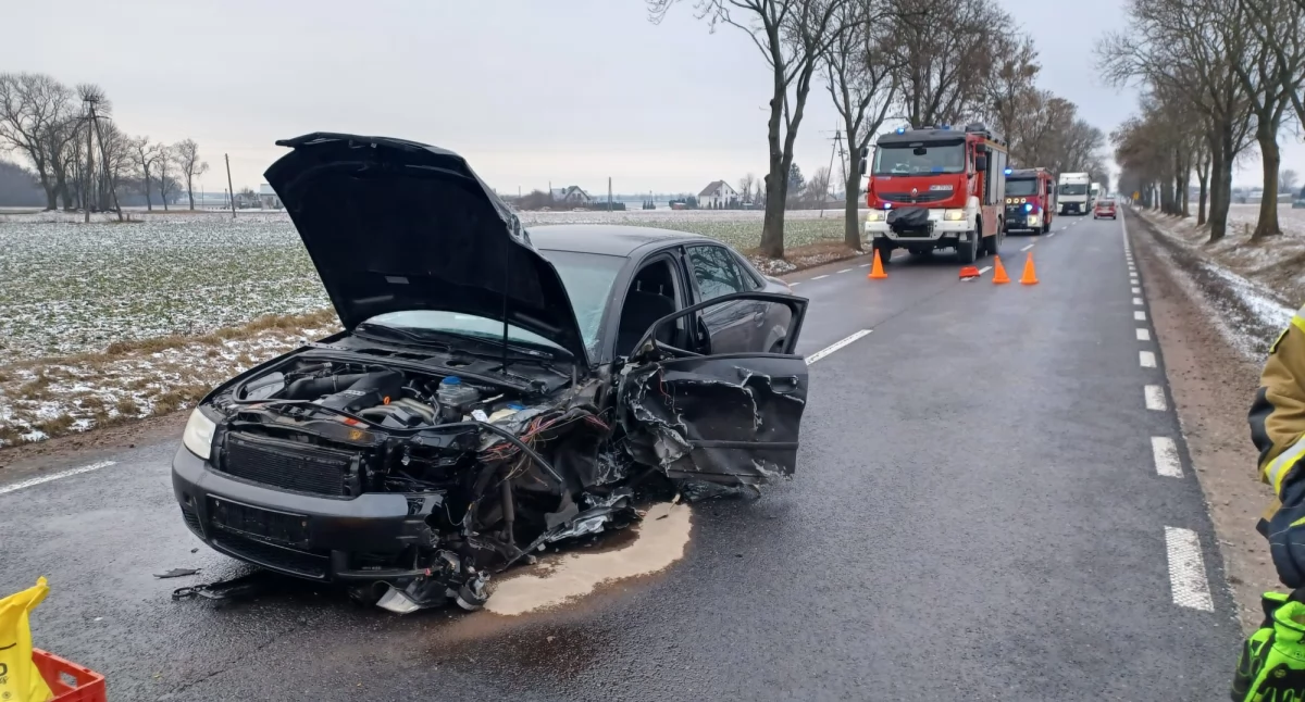 Czołówka w Kozłowie. DK 60 zablokowana do godz. 13.00