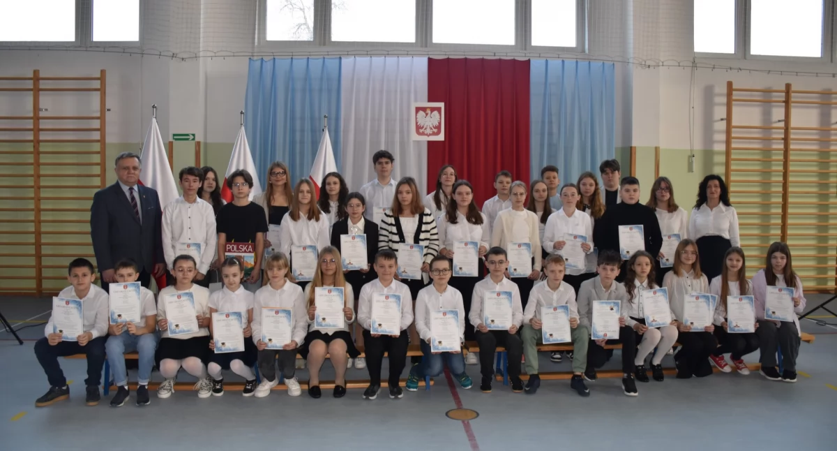 Stypendyści ze Starej Białej koło Płocka