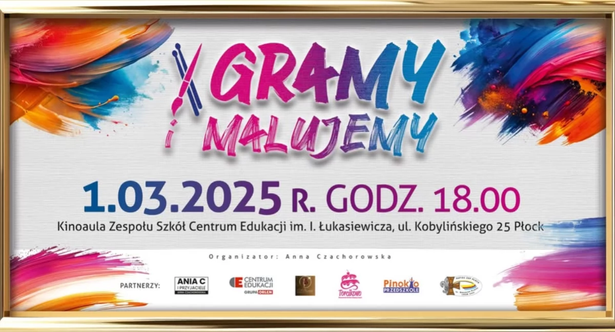 Gramy i malujemy. Już w sobotę czas na niezwykłe wydarzenie w Płocku!