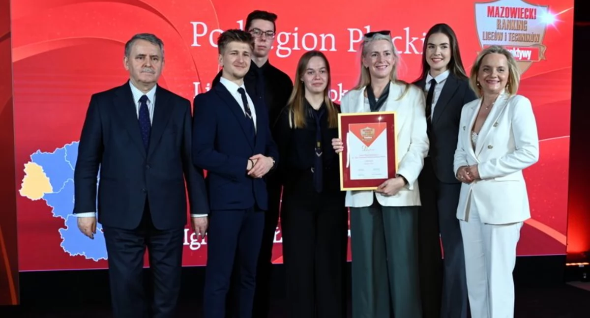Małachowianka na podium. Najlepsze liceum w Płocku i 13. na Mazowszu!