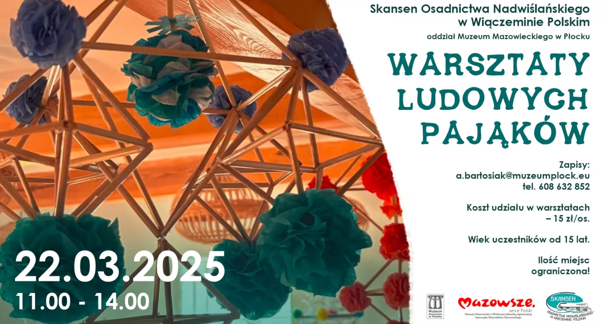 Zrób „pająka”. Trwają zapisy na warsztaty w skansenie w Wiączeminie Polskim
