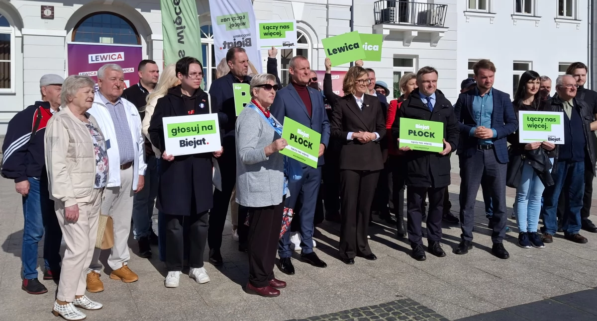 Kandydatka Lewicy w wyścigu prezydenckim odwiedziła Płock. Magdalena Biejat krytykuje rząd