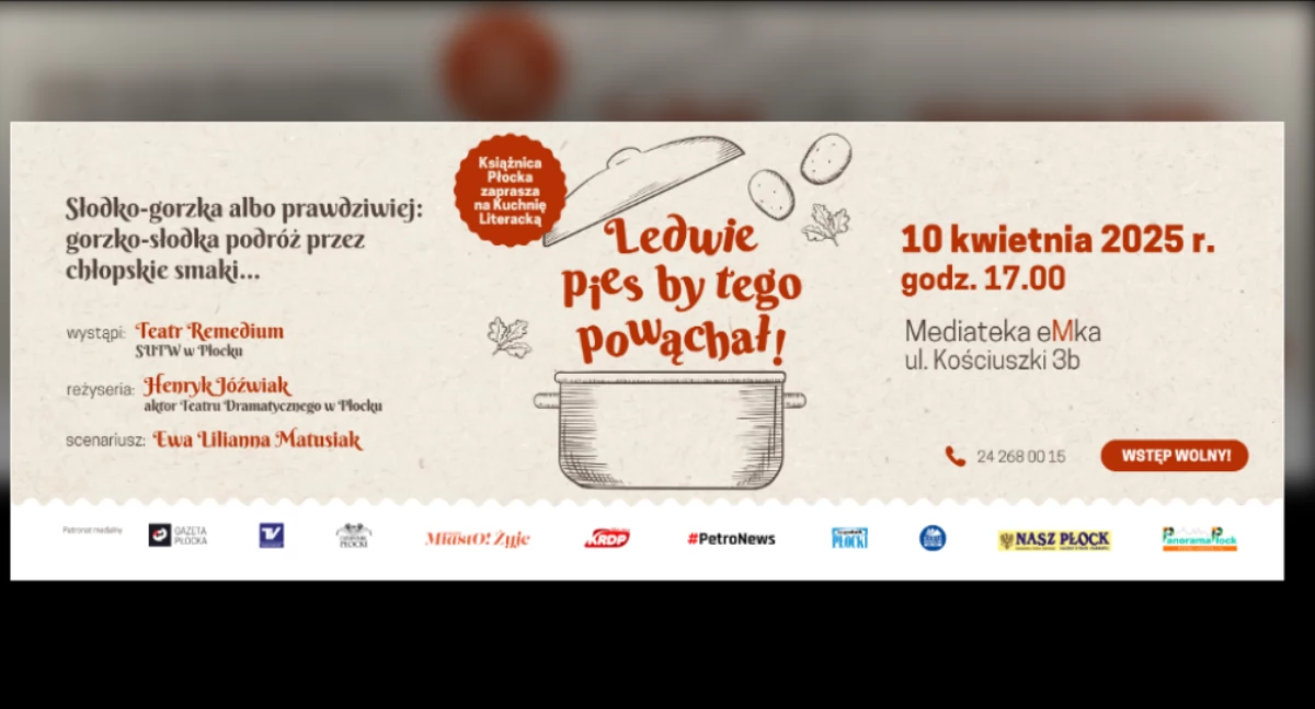 Kwiecień w Książnicy Płockiej. Kuchnia Literacka i II Pospolite Ruszenie Czytelnicze
