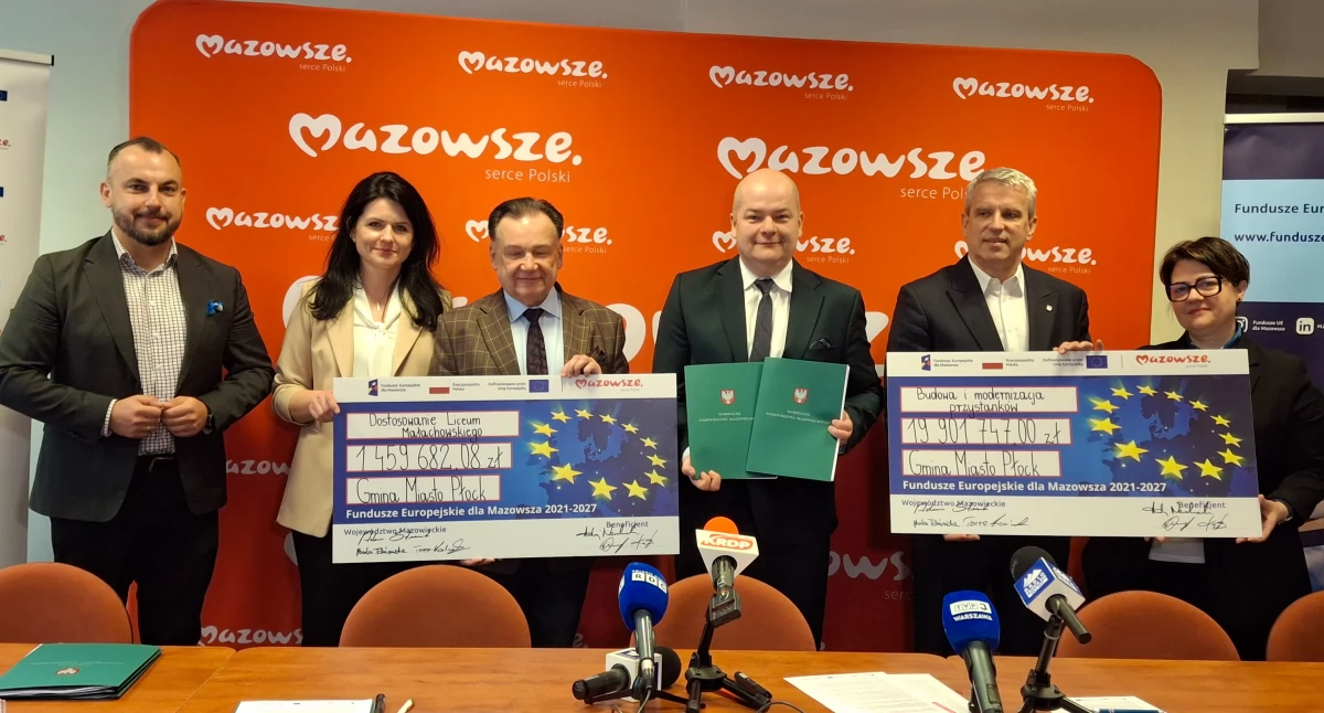 Dwa płockie projekty z unijnym dofinansowaniem. Umowy podpisane