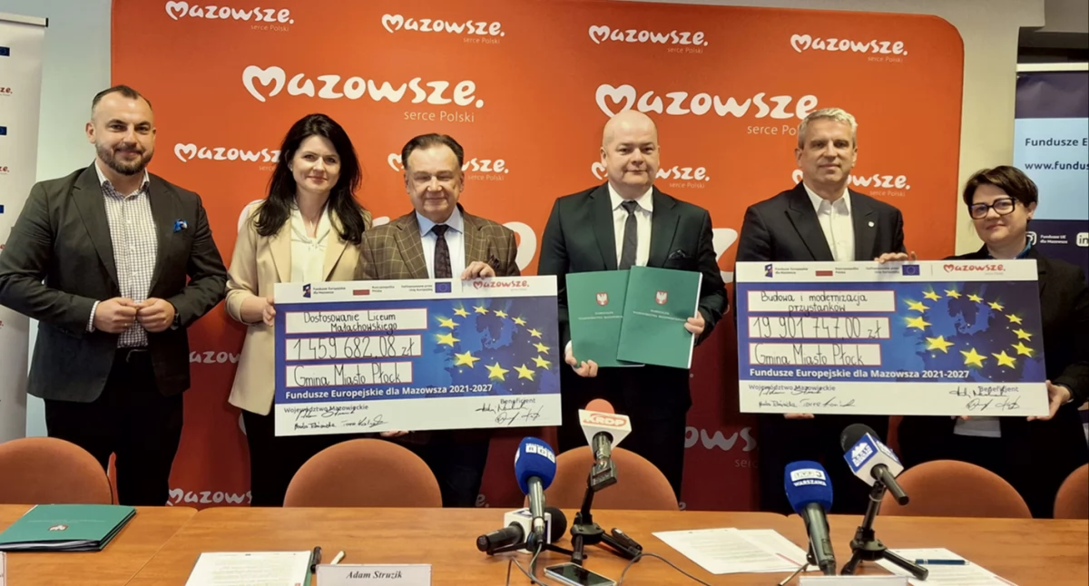 Prawie 20 mln zł na przebudowę infrastruktury transportu publicznego w Płocku. 1,5 mln zł dla Małachowianki!