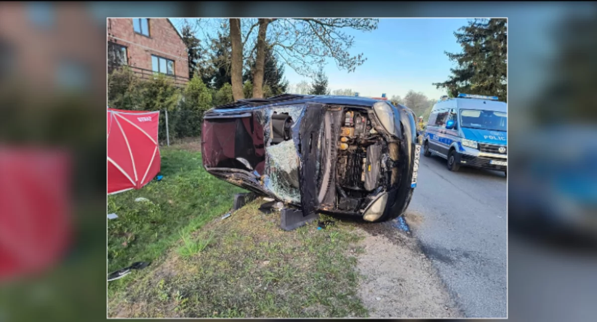 Tragiczny wypadek w gm. Bulkowo. Nie żyje 21-letni kierowca