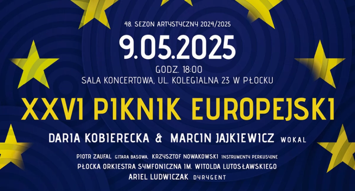 Piknik Europejski z Płocką Orkiestrą Symfoniczną. Tango, muzyka filmowa, polskie przeboje