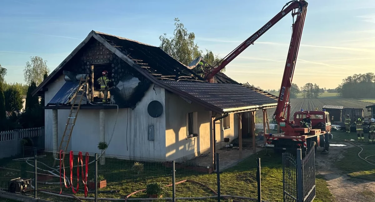 Pożar w Wiciejewie. W jednej chwili rodzina straciła wszystko 
