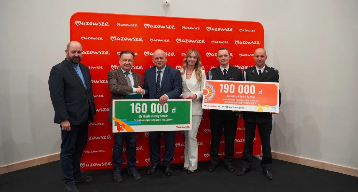 Sanniki z kolejnymi dofinansowaniami. Na wsparcie OSP, przebudowę drogi oraz nowe szlaki turystyczne
