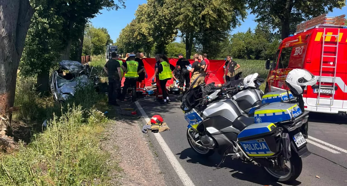 Zablokowana DK-60 w Goslicach. W wypadku zginęła kobieta 