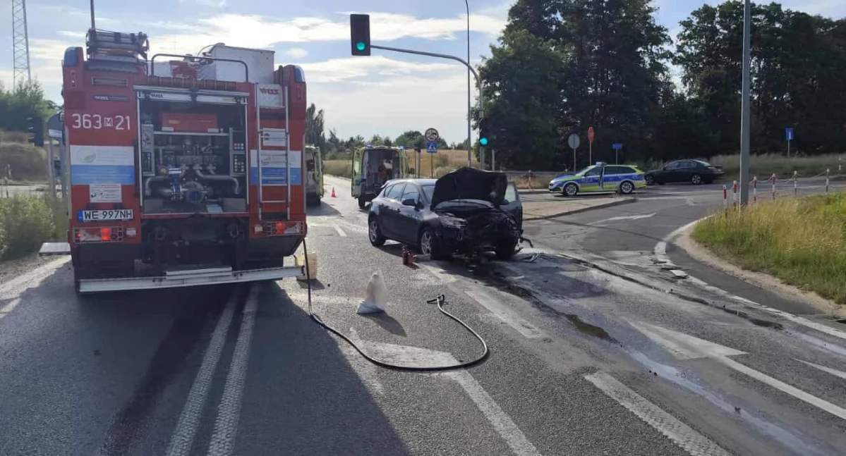 Wypadek na uczęszczanej przez płocczan trasie. Policja zaleca objazdy [ZDJĘCIA] 
