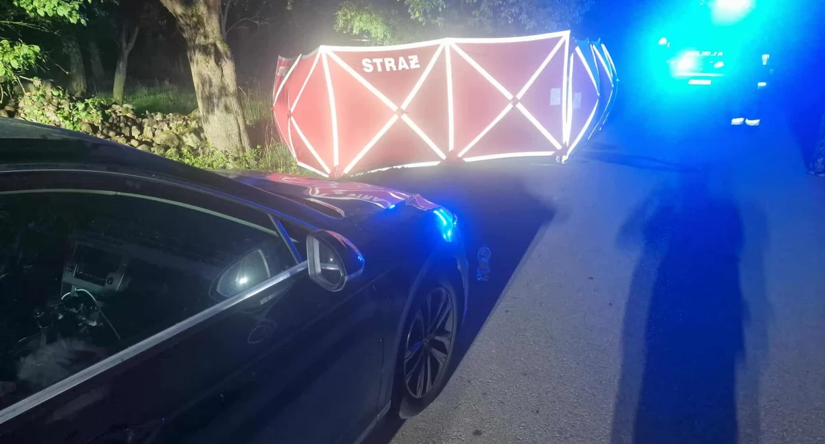 Tragiczny wypadek w powiecie płockim (Nakwasin). Nie żyje 19-letni rowerzysta