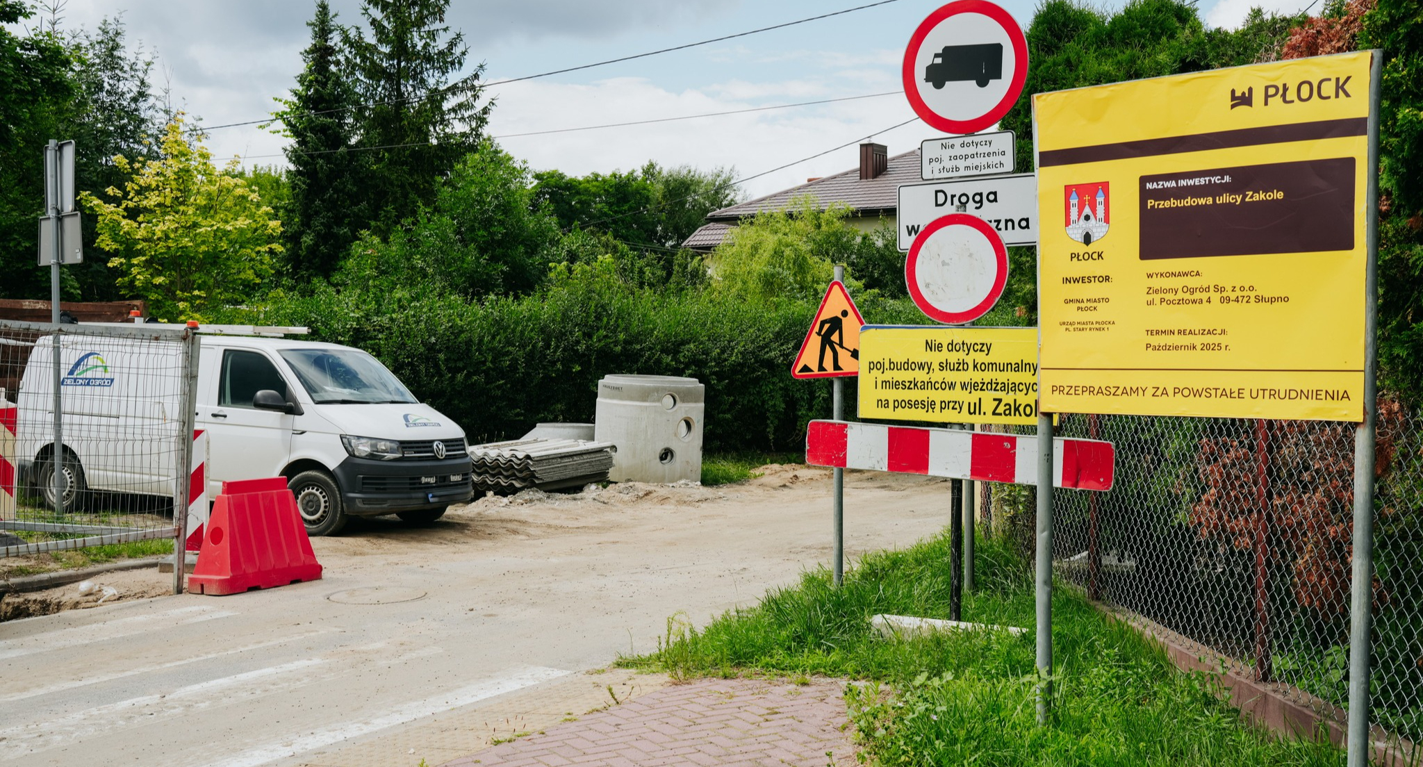 Inwestycje drogowe na płockich osiedlach